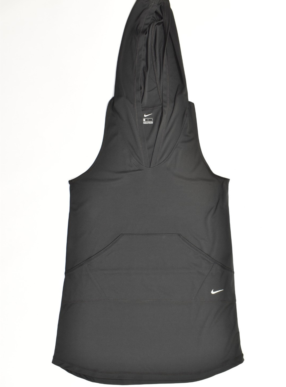 Nike Women Black Hooded Sleeveless Training Athletic Dress Tank Size L Polyester